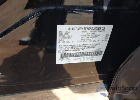 2020 Ford Edge St Line from USA, damaged, VIN 2FMPK4J90LBB31702